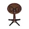International Concepts Round 36 in Round Top Pedestal Table, 40.9 inH, Rich Mocha, 36 in W, 36 in L, 40.9 in H, Wood K15-36RT-27B-6B-2 - alternate 2